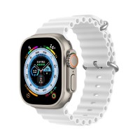  Strap Dux Ducis OceanWave Series Apple Watch 42/44/45/49mm White 